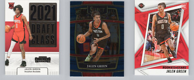 2021-22 Panini Select #7 Contenders #2 Chronicles #108 Jalen Green RC 3PC Lot