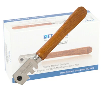 BOHLE SILBERSCHNITT Glasschneider mit 6 Rädchen Schneidewinkel 130° für 3-10 mm