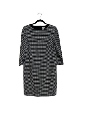 chico's black and white dress Travelers Knit New Bloom Day Dress