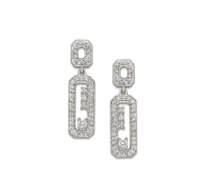 One Of a Kind Capsule Dangle Simulated Sapphires  Wedding & Engagement Earrings