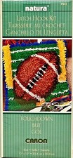 Natura Latch Hook Rug Kit TOUCHDOWN 12" x 12" Caron P541 Football NEW