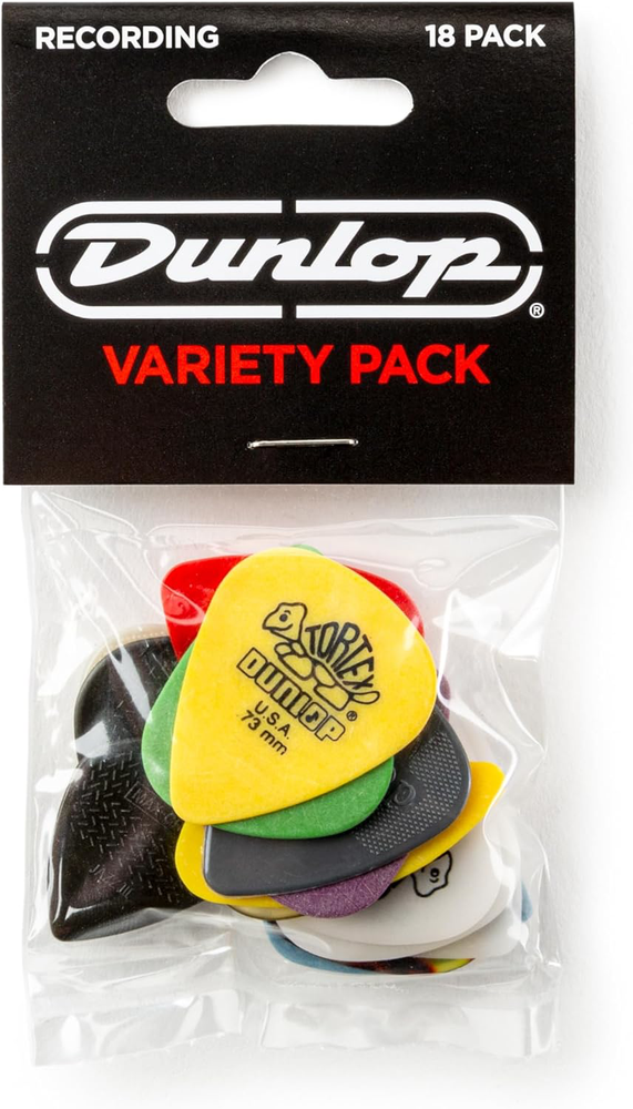 Premium 18-Pack Recording Pick Variety Set for Guitarists and Musicians