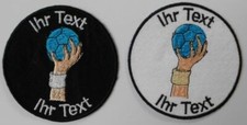 Handball patch with custom text ball sports patch 8 cm (58-1)