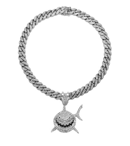 RAPPER TEKASHI 69 SHARK PENDANT 20 