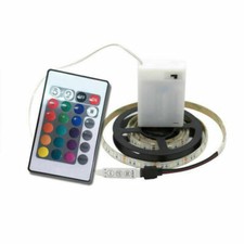 Battery Operated 5050 Rgb Led Strip Light Fairy Lights Decor 16 Colour Changing
