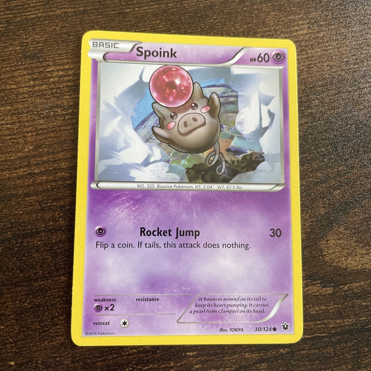 Pokemon SPOINK XY Fates Collide 30/124 NM/Mint Never Played Cards