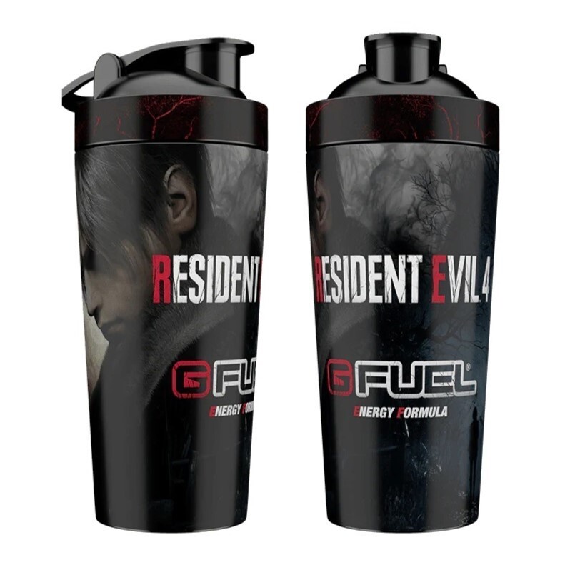 G Fuel Resident Evil 4 Leon Las Plagas Collector's Metal Shaker