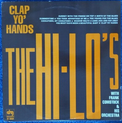 The Hi-Lo's: Clap Yo' Hands 12'' Vinyl LP 1957 Excellent Condition