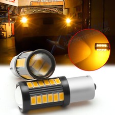 1156 7506 Projector Led Amber Rear Turn Signal Indicator High Power Light Bulbs