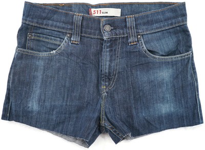 Levis 511 Cut Off Hand Cut Raw Hem 