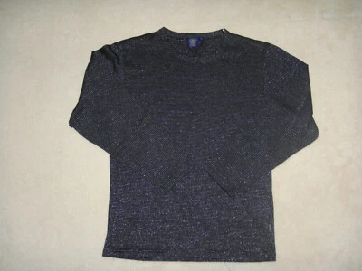 T-Shirt Manches Longues Noir/Argent Creeks - 14 Ans - Photo 1/2