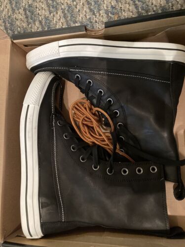 Converse All Star Men’s High Boot Black (Size 8) Classic Boot XHI Leather Upper - Picture 1 of 8