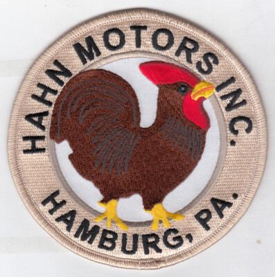 PA Pennsylvania Hamburg Hahn Motors Auto Automotive Patch (4'')