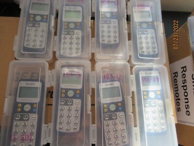 SMART Technologies lot of 8 Smart Response PE Remotes each with single Case