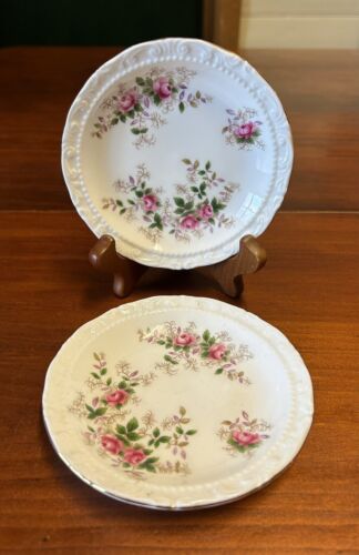 VTG Royal Albert Lavender Rose Small Plates x 2, 11.5 cm, New In Original Box - Picture 1 of 8