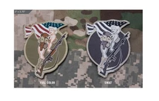 Milspec Monkey MSM NYLON Woven Morale Patch - BAR Girl - See Colors Below - NEW