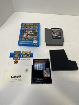 Wheel of Fortune NES Family Edition 1990 CIB Complete Great Condition Z3