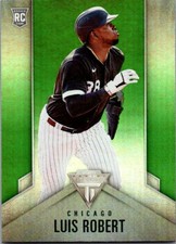  2020 Panini Titanium Green #20 Luis Robert RC