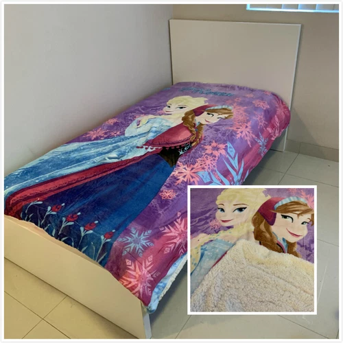 Double Layer Thick Winter Sherpa Faux Lambswool Mink Blanket (Character Print) - Picture 12 of 20