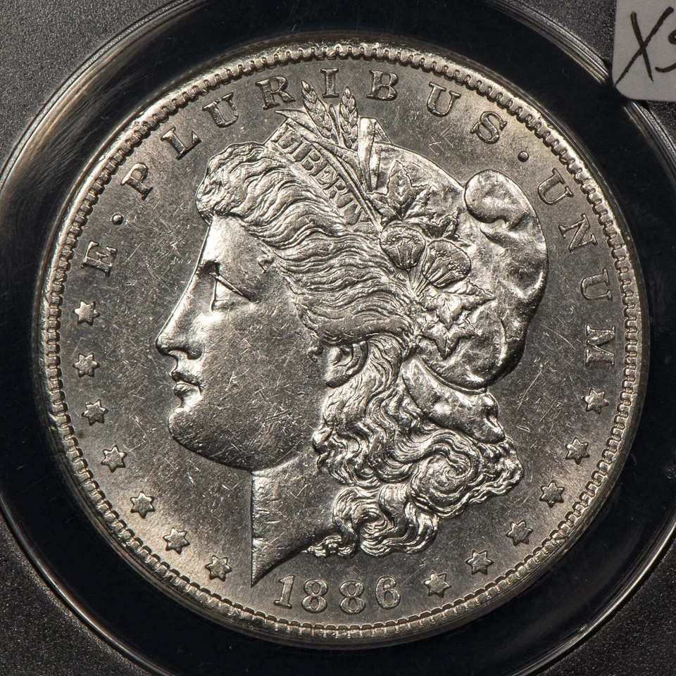 1886-S $1 Morgan Dollar - Original Look - ANACS AU 53 Details - VIDEO - X5270 - Image 3 of 4