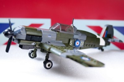 Zweiter Weltkrieg British Spitfire MK V Kampfflugzeug Flugzeug Moc UK Weltkrieg Blöcke Zweiter Weltkrieg