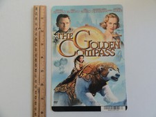 THE GOLDEN COMPASS - BLOCKBUSTER VIDEO BACKER CARD 5"X8" NO MOVIE