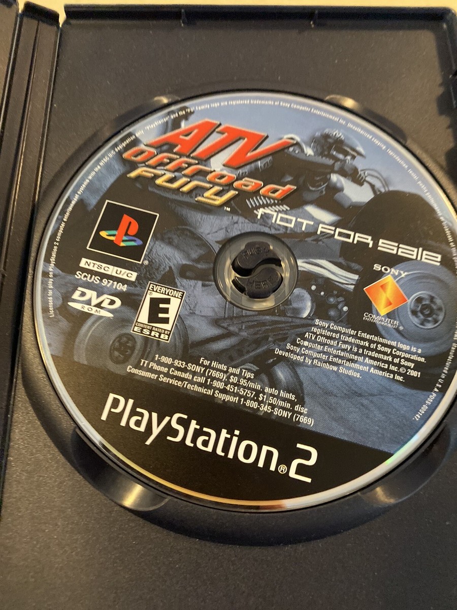 ATV Offroad Fury, Sony PlayStation 2, Not For Sale - Complete w