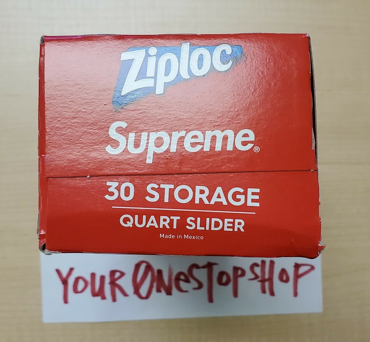 Sealed] SS20 Week 17 Supreme Ziploc Bags - Zip Lock Bags (Box of
