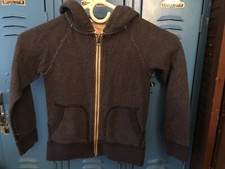Crewcuts UK Kids 4/5 Blue Zipper Hoodie Fall 2014