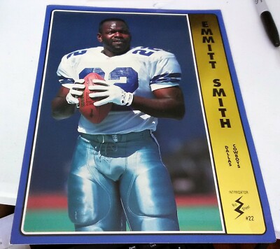 1993 jumbo CARD Intimidator  EMMITT SMITH TEAM NFL
