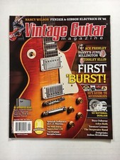 Vintage guitar magazine September 2016 first Burst Martin