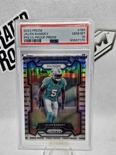 Jalen Ramsey 2023 Panini Prizm #184 Press Proof Prizm SSP PSA 10 Dolphins 