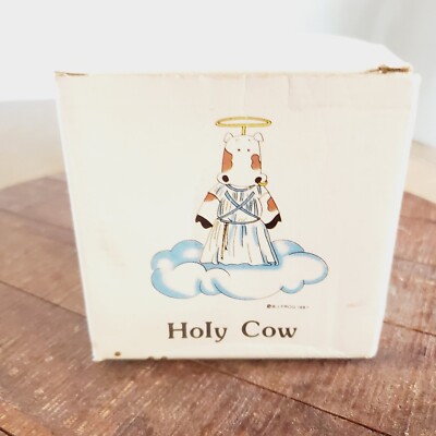 Vintage Holy Cow Mug/Cup B.J. Frog 1987 Adult's White Nalpac Product New Collect