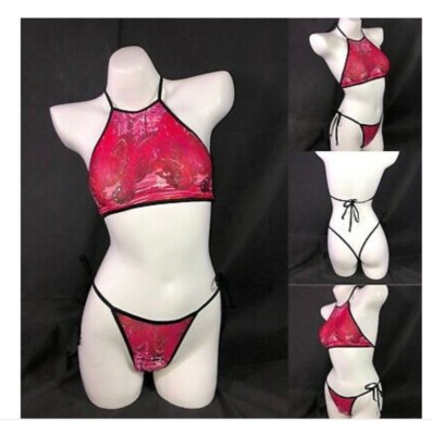 Exotic Dancer Stripper Wear Two Piece lingerie Outfit