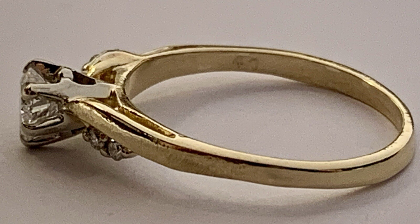 Heart Solitaire 14k Solid Yellow Gold Diamond Rin… - image 7