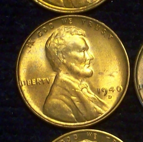 1940-D BU - SOLID LINCOLN WHEAT CENT - NICE COLOR - GOOD DETAILS - SEE PICS!!