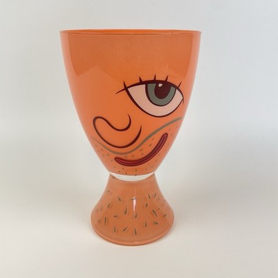 MASSIMO GIACON Post Modern Glass Vase Vis-À-Vis Collection of Ritzenhoff 1999