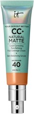 IT Cosmetics Full Coverage Foundation, Natural Matte, Made with Hyaluronic Acid