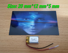 3.7V 80mAh 501220 Lipo Battery Rechargeable Lithium Polymer