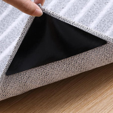 12 PCS Rug Tape, Non Slip Rug Gripper for Hardwood Floors Tiles, Reusable Car...