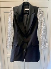 Anne Fontaine black and sheer lace jacket