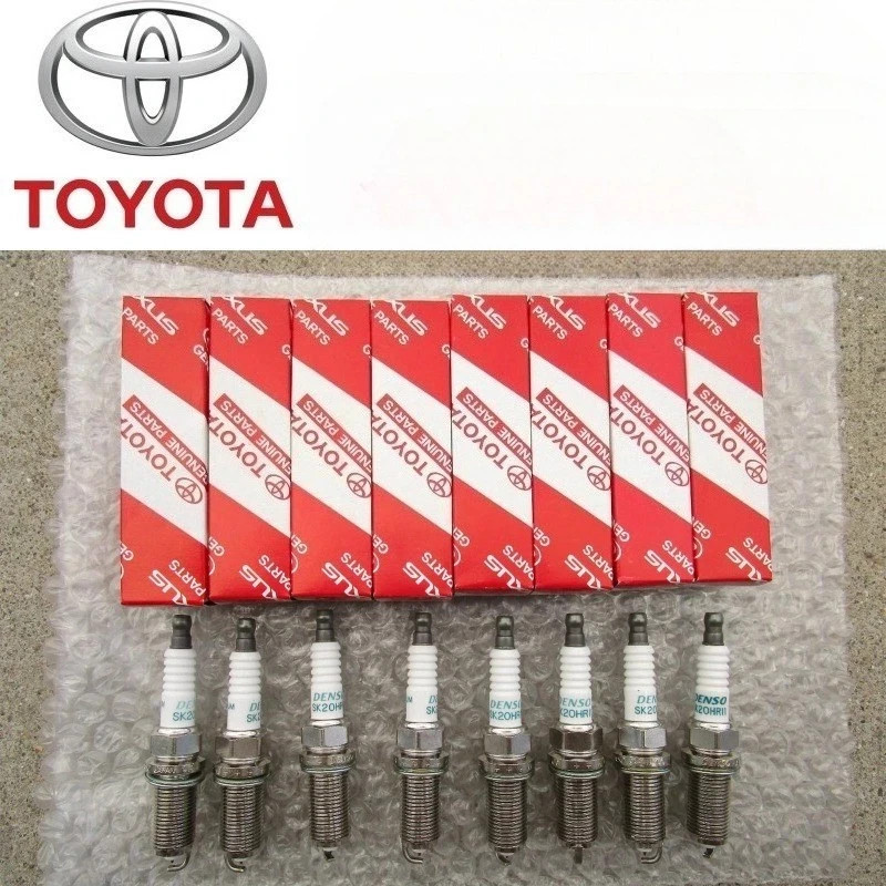 8PCS OEM DENSO 90919-01191 Spark Pluggs For Toyota Tundra Lexus 4.6L 5.7L