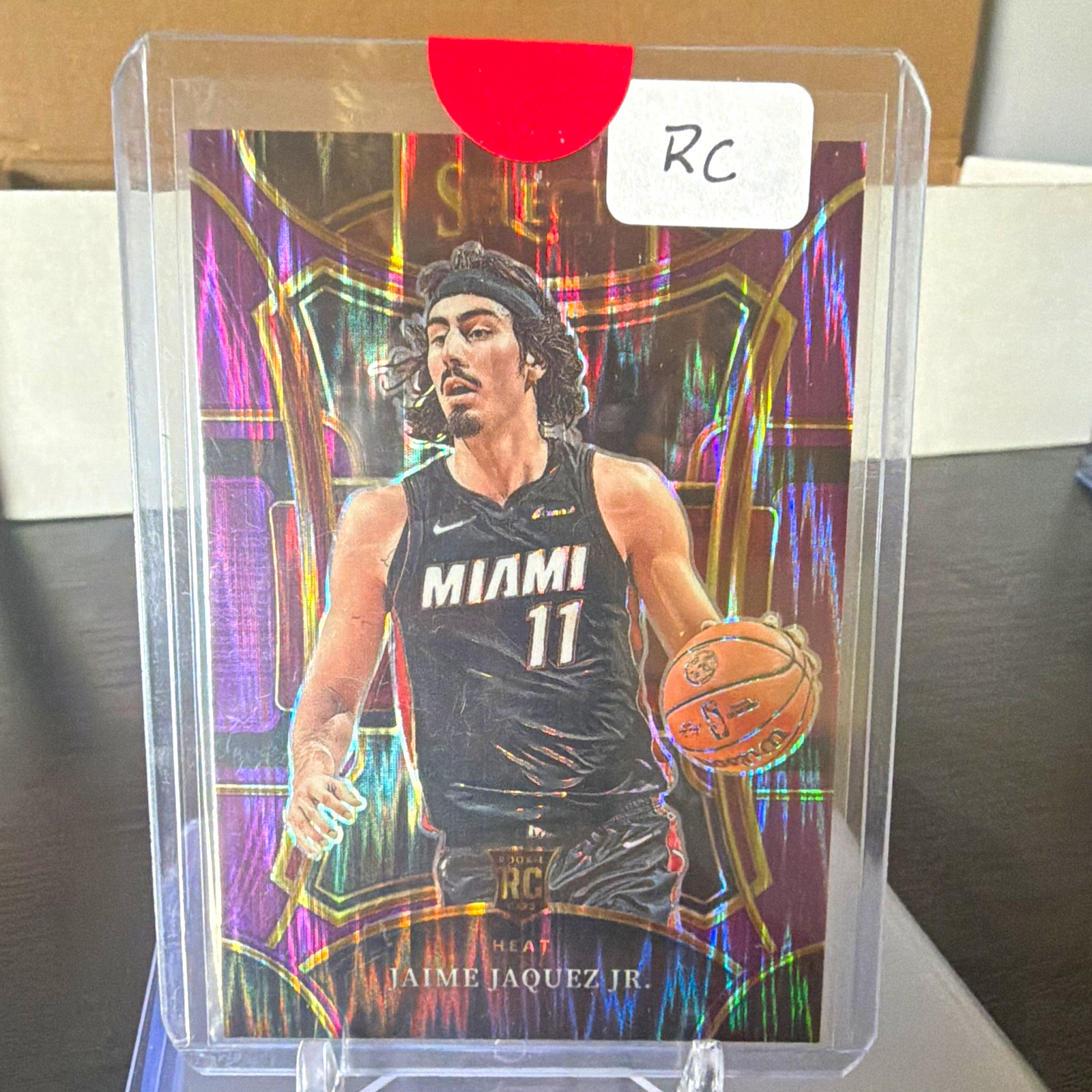 Panini Select 2023-24 Jaime Jaquez Jr. Mezzanine Purple Flash Prizm RC /175