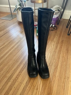 Vagabond Black Leather Knee High Boots 