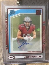 Jalen McMillan 2024 Clearly Donruss Football Auto Rated Rookie Red /49 FOTL 🔥🔥