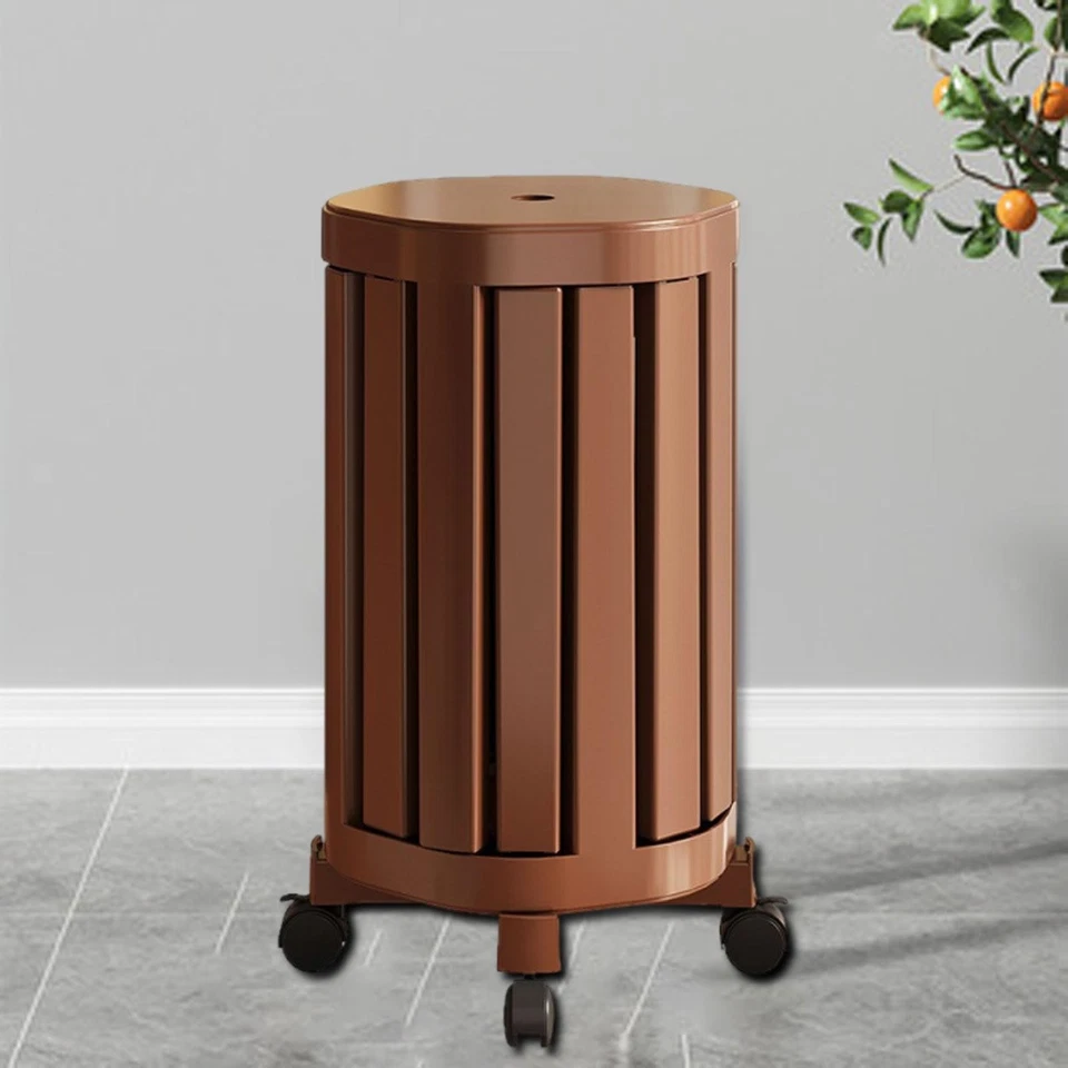 Stackable Stools Set with Wheels Dining Room Stools Multipurpose Space Saving - Image 4 of 4