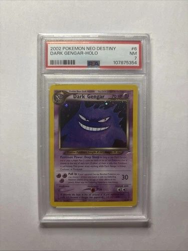 2002 POKEMON NEO DESTINY #6 DARK GENGAR HOLO PSA 7