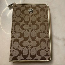 Coach Brown Monogram Tablet Case