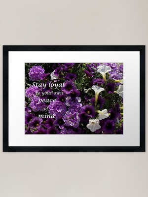 Stay Loyal Gerahmter Kunstdruck Gerahmtes Wandbild Poster Leinwanddruck Bild