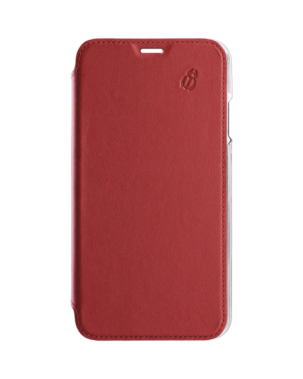 Coque en cuir iPhone 12 Pro Max luxe et dos en verre trempé élégant